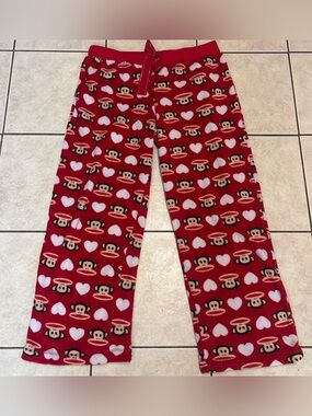 Y2K Paul Frank Red Monkey Pajama Pants❤️